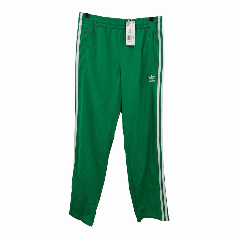 Adidas Originals Firebird Track Pants Mens Size Medium Green Trefoil NEW JD0184 - Picture 2 of 12